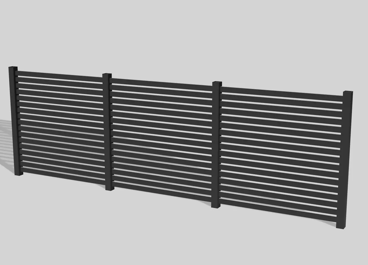 Horizontal Slat 6 ft